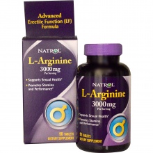 Л-Аргинин Natrol L-Arginine 3000мг 90таблеток