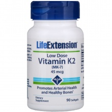 Витамины Life Extension Витамин K2 MK-7 45 мкг 90 капсул