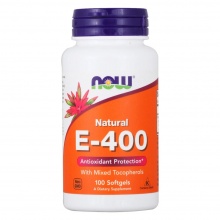 Витамины NOW E-400 Mixed Tocopherols 100 капсул