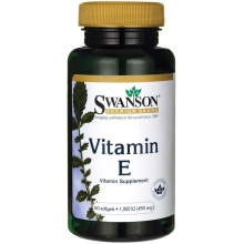 Витамины Swanson Vitamin E 450 мг 60 капсул